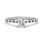 Load image into Gallery viewer, french-pave-radiant-petite-pink-sapphire-engagement-ring-in-FD9918RARGSADRPIANGLE3-NL-WG
