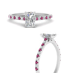 Load image into Gallery viewer, french-pave-radiant-petite-pink-sapphire-engagement-ring-in-FD9918RARGSADRPIANGLE3-NL-WG
