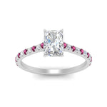Load image into Gallery viewer, french-pave-radiant-petite-pink-sapphire-engagement-ring-in-FD9918RARGSADRPIANGLE3-NL-WG
