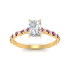 Load image into Gallery viewer, french-pave-radiant-petite-pink-sapphire-engagement-ring-in-FD9918RARGSADRPIANGLE3-NL-YG