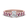 Load image into Gallery viewer, french-pave-radiant-petite-pink-sapphire-wedding-ring-set-in-FD9918RAGSADRPIANGLE3-NL-RG-B1