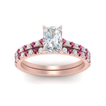 Load image into Gallery viewer, french-pave-radiant-petite-pink-sapphire-wedding-ring-set-in-FD9918RAGSADRPIANGLE3-NL-RG-B1
