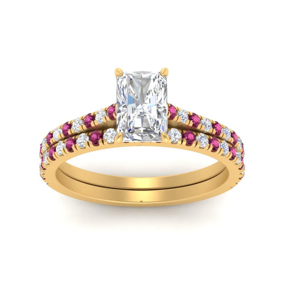 french-pave-radiant-petite-pink-sapphire-wedding-ring-set-in-FD9918RAGSADRPIANGLE3-NL-YG-B1