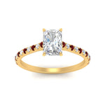 Load image into Gallery viewer, french-pave-radiant-petite-ruby-engagement-ring-in-FD9918RARGRUDRANGLE3-NL-YG
