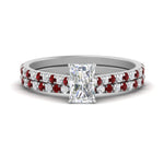 Load image into Gallery viewer, french-pave-radiant-petite-ruby-wedding-ring-set-in-FD9918RAGRUDRANGLE3-NL-WG-B1
