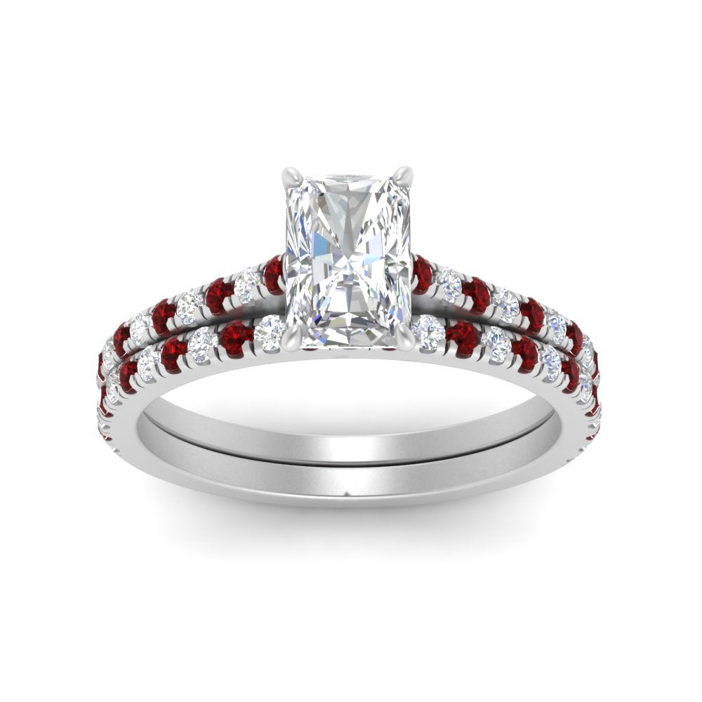 french-pave-radiant-petite-ruby-wedding-ring-set-in-FD9918RAGRUDRANGLE3-NL-WG-B1