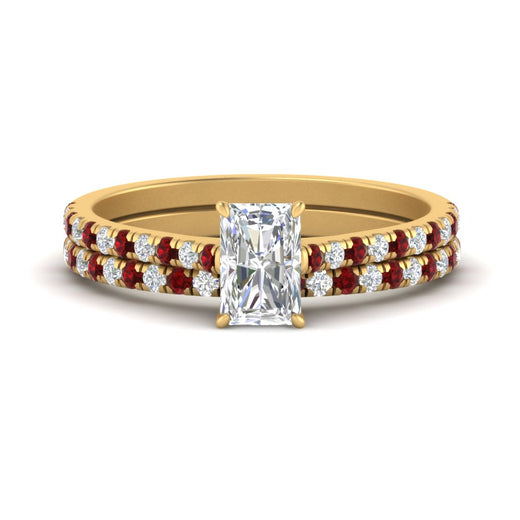 french-pave-radiant-petite-ruby-wedding-ring-set-in-FD9918RAGRUDRANGLE3-NL-YG-B1