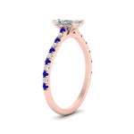 Load image into Gallery viewer, french-pave-radiant-petite-sapphire-engagement-ring-in-FD9918RARGSABLANGLE3-NL-RG
