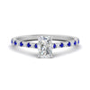 Load image into Gallery viewer, french-pave-radiant-petite-sapphire-engagement-ring-in-FD9918RARGSABLANGLE3-NL-WG