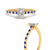 Load image into Gallery viewer, french-pave-radiant-petite-sapphire-engagement-ring-in-FD9918RARGSABLANGLE3-NL-YG