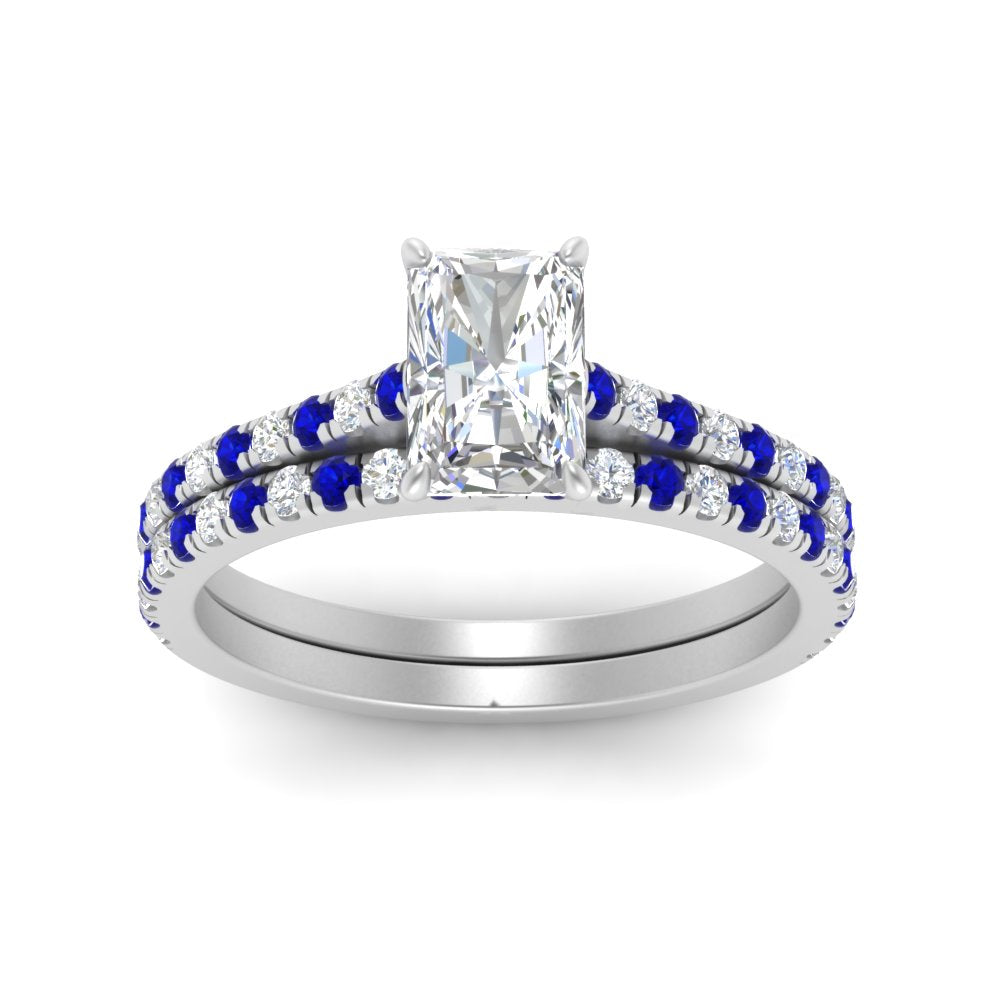 french-pave-radiant-petite-sapphire-wedding-ring-set-in-FD9918RAGSABLANGLE3-NL-WG-B1