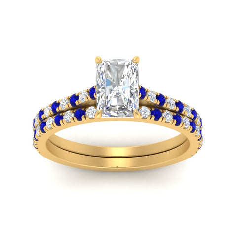 french-pave-radiant-petite-sapphire-wedding-ring-set-in-FD9918RAGSABLANGLE3-NL-YG-B1