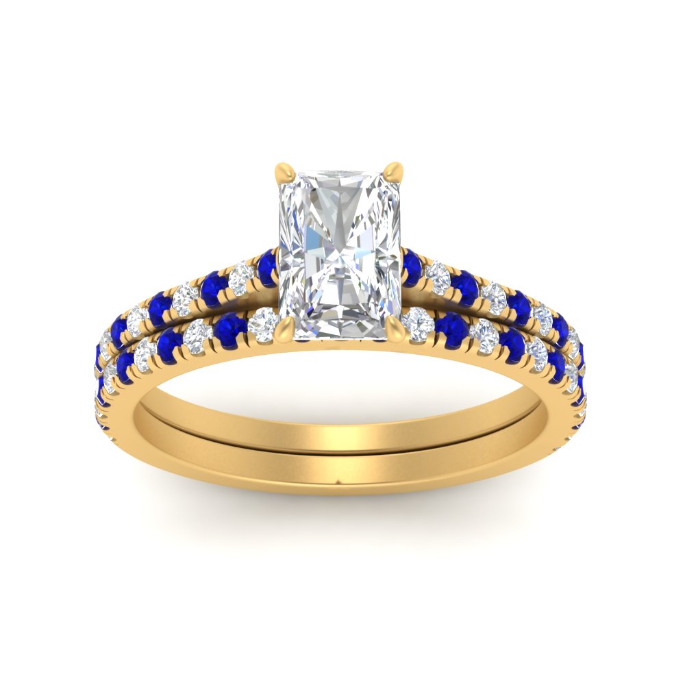 french-pave-radiant-petite-sapphire-wedding-ring-set-in-FD9918RAGSABLANGLE3-NL-YG-B1