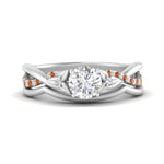 Load image into Gallery viewer, french-pave-round-contour-orange-sapphire-wedding-band-in-white-gold-FD9986B1ROGSAOR-NL-WG
