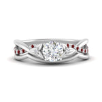 Load image into Gallery viewer, french-pave-round-contour-ruby-wedding-band-in-white-gold-FD9986B1ROGRUDR-NL-WG
