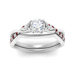 Load image into Gallery viewer, french-pave-round-contour-ruby-wedding-band-in-white-gold-FD9986B1ROGRUDR-NL-WG