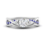 Load image into Gallery viewer, french-pave-round-contour-sapphire-wedding-band-in-white-gold-FD9986B1ROGSABL-NL-WG
