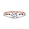 Load image into Gallery viewer, french-pave-round-petite-black-diamond-engagement-ring-in-FD9918RORGBLACKANGLE3-NL-RG