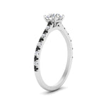 Load image into Gallery viewer, french-pave-round-petite-black-diamond-engagement-ring-in-FD9918RORGBLACKANGLE3-NL-WG
