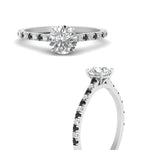 Load image into Gallery viewer, french-pave-round-petite-black-diamond-engagement-ring-in-FD9918RORGBLACKANGLE3-NL-WG

