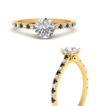 Load image into Gallery viewer, french-pave-round-petite-black-diamond-engagement-ring-in-FD9918RORGBLACKANGLE3-NL-YG
