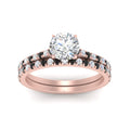 Thumbnail 82 - french-pave-round-petite-black-diamond-wedding-ring-set-in-FD9918ROGBLACKANGLE3-NL-RG-B1