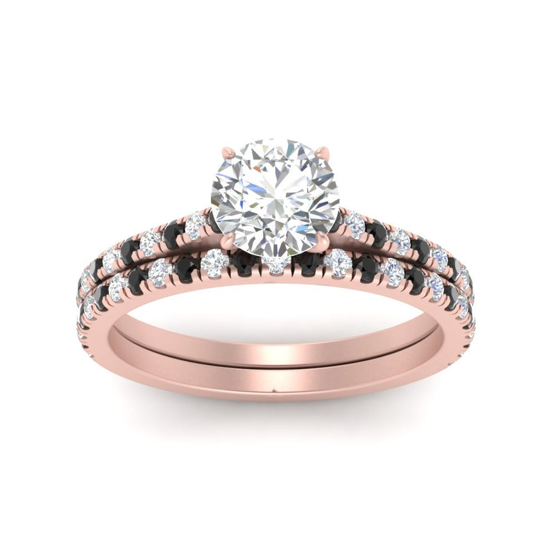 french-pave-round-petite-black-diamond-wedding-ring-set-in-FD9918ROGBLACKANGLE3-NL-RG-B1