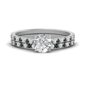 Thumbnail 26 - french-pave-round-petite-black-diamond-wedding-ring-set-in-FD9918ROGBLACKANGLE3-NL-WG-B1
