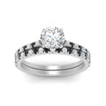 Thumbnail 27 - french-pave-round-petite-black-diamond-wedding-ring-set-in-FD9918ROGBLACKANGLE3-NL-WG-B1