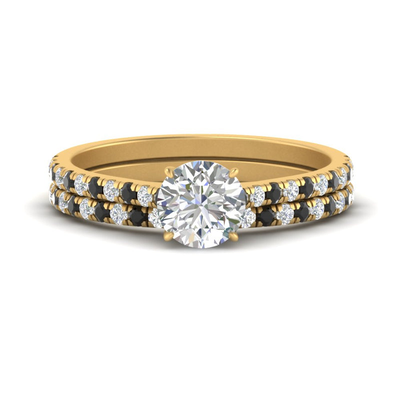 french-pave-round-petite-black-diamond-wedding-ring-set-in-FD9918ROGBLACKANGLE3-NL-YG-B1