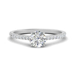 Load image into Gallery viewer, french-pave-round-petite-diamond-engagement-ring-in-FD9918R
