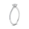 Load image into Gallery viewer, french-pave-round-petite-diamond-engagement-ring-in-FD9918R