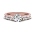 Thumbnail 57 - french-pave-round-petite-diamond-wedding-ring-set-in-FD9918ROANGLE3-NL-RG-B1
