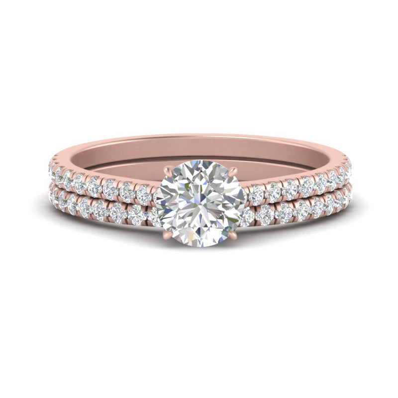 french-pave-round-petite-diamond-wedding-ring-set-in-FD9918ROANGLE3-NL-RG-B1