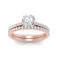 Thumbnail 58 - french-pave-round-petite-diamond-wedding-ring-set-in-FD9918ROANGLE3-NL-RG-B1