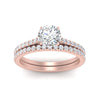 Load image into Gallery viewer, french-pave-round-petite-diamond-wedding-ring-set-in-FD9918ROANGLE3-NL-RG-B1