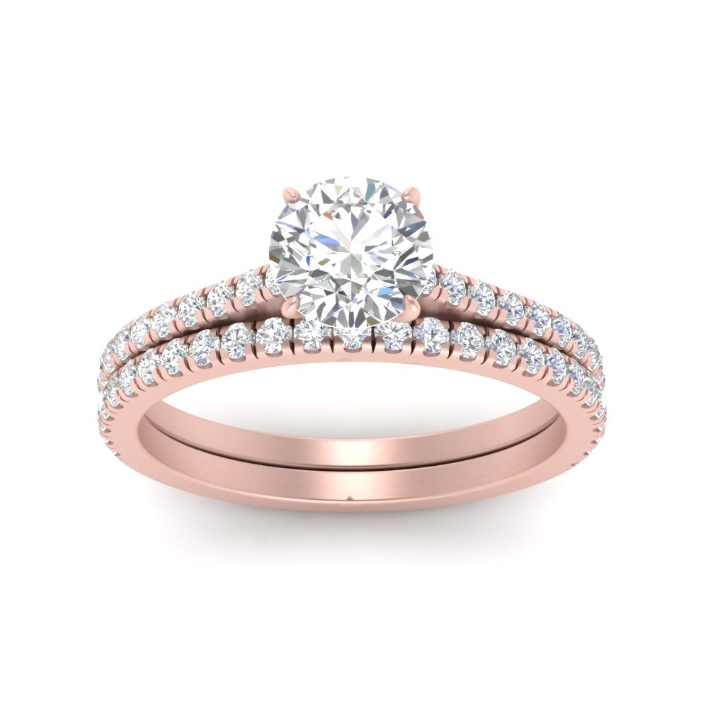 french-pave-round-petite-diamond-wedding-ring-set-in-FD9918ROANGLE3-NL-RG-B1