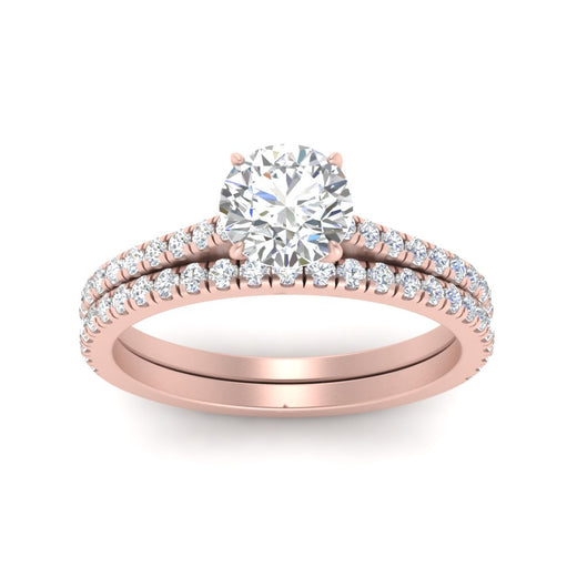 french-pave-round-petite-diamond-wedding-ring-set-in-FD9918ROANGLE3-NL-RG-B1