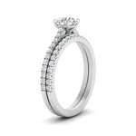 Load image into Gallery viewer, french-pave-round-petite-diamond-wedding-ring-set-in-FD9918ROANGLE3-NL-WG-B1
