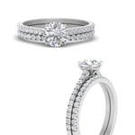 Load image into Gallery viewer, french-pave-round-petite-diamond-wedding-ring-set-in-FD9918ROANGLE3-NL-WG-B1
