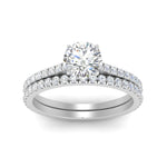 Load image into Gallery viewer, french-pave-round-petite-diamond-wedding-ring-set-in-FD9918ROANGLE3-NL-WG-B1
