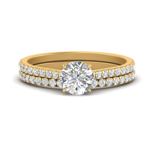 french-pave-round-petite-diamond-wedding-ring-set-in-FD9918ROANGLE3-NL-YG-B1
