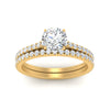 Load image into Gallery viewer, french-pave-round-petite-diamond-wedding-ring-set-in-FD9918ROANGLE3-NL-YG-B1