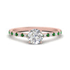 Load image into Gallery viewer, french-pave-round-petite-emerald-engagement-ring-in-FD9918RORGEMGRANGLE3-NL-RG