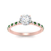 Load image into Gallery viewer, french-pave-round-petite-emerald-engagement-ring-in-FD9918RORGEMGRANGLE3-NL-RG