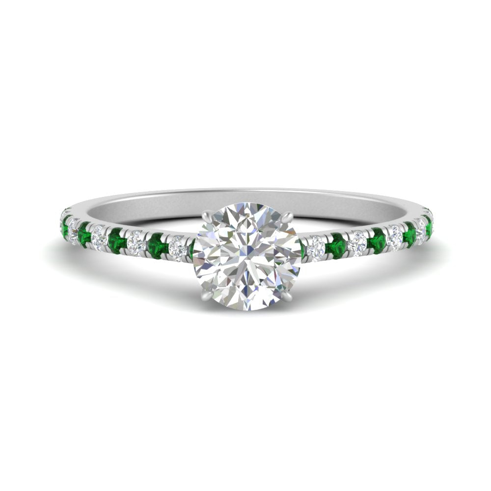 u-prong-thin-round-cut-diamond-engagement-ring-with-emerald-in-FD9154RFANCYI-NL-WG-1
