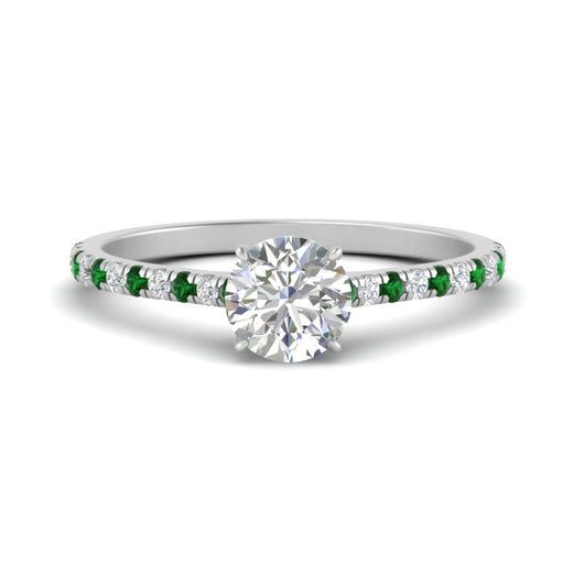 u-prong-thin-round-cut-diamond-engagement-ring-with-emerald-in-FD9154RFANCYI-NL-WG-1