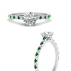 Load image into Gallery viewer, u-prong-thin-round-cut-diamond-engagement-ring-with-emerald-in-FD9154RFANCYI-NL-WG-1