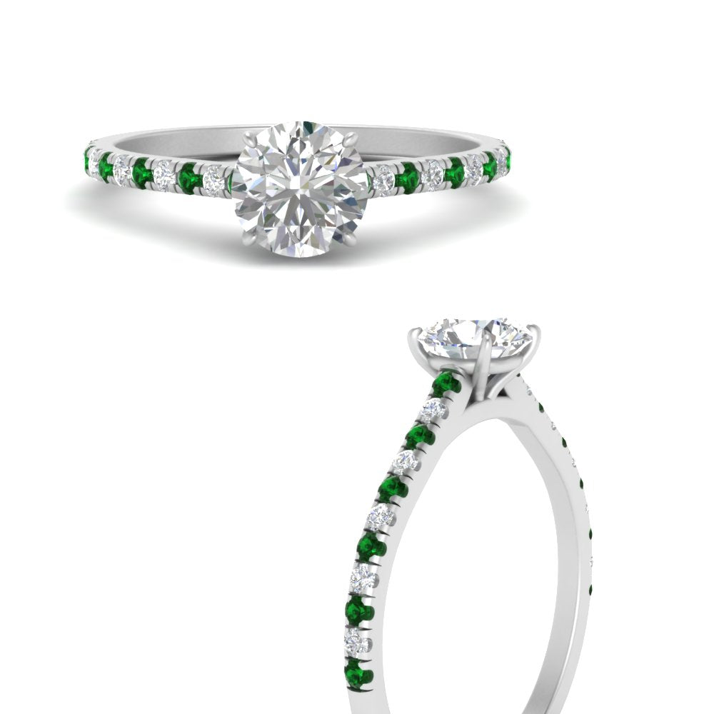 u-prong-thin-round-cut-diamond-engagement-ring-with-emerald-in-FD9154RFANCYI-NL-WG-1