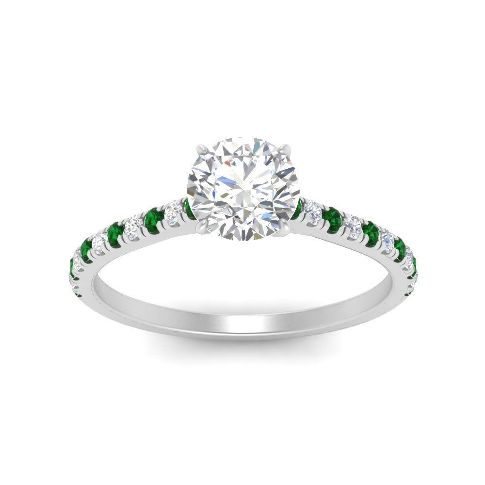 u-prong-thin-round-cut-diamond-engagement-ring-with-emerald-in-FD9154RFANCYI-NL-WG-1